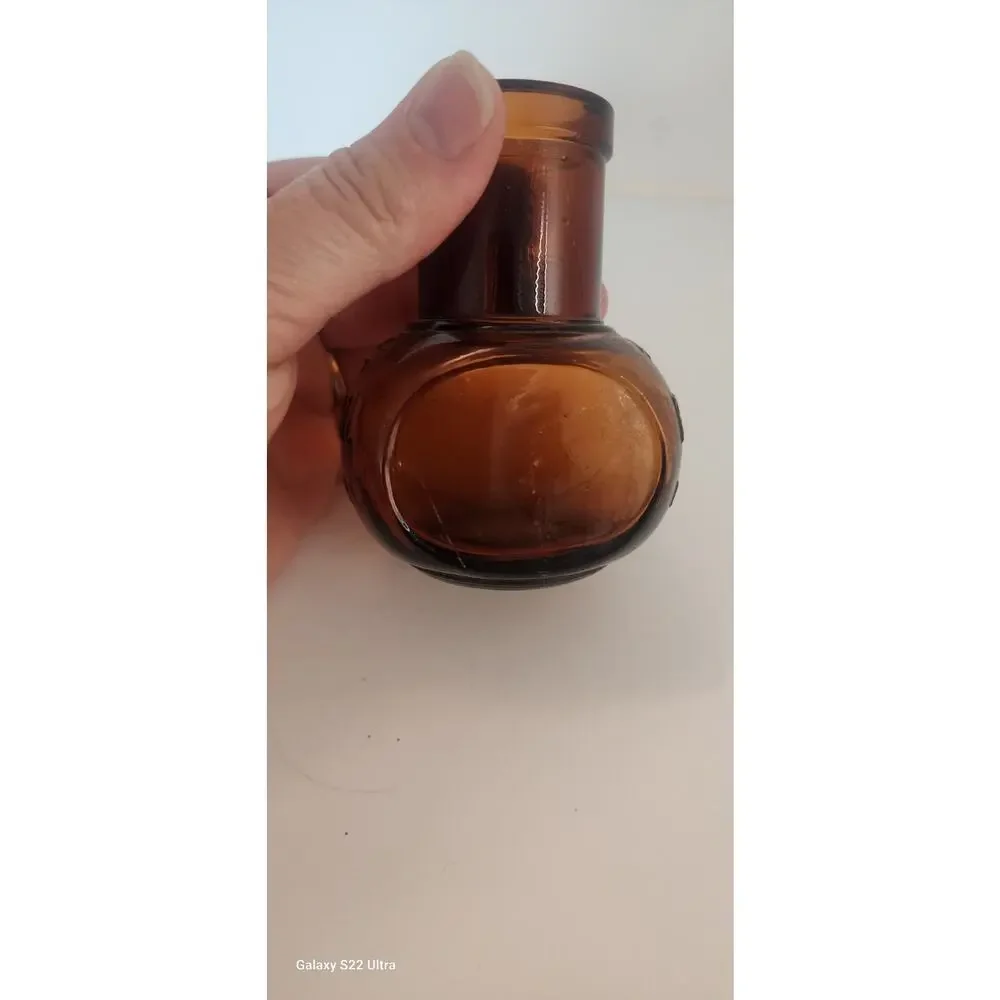 4oz Bovril Limited Vintage Amber Bottle
